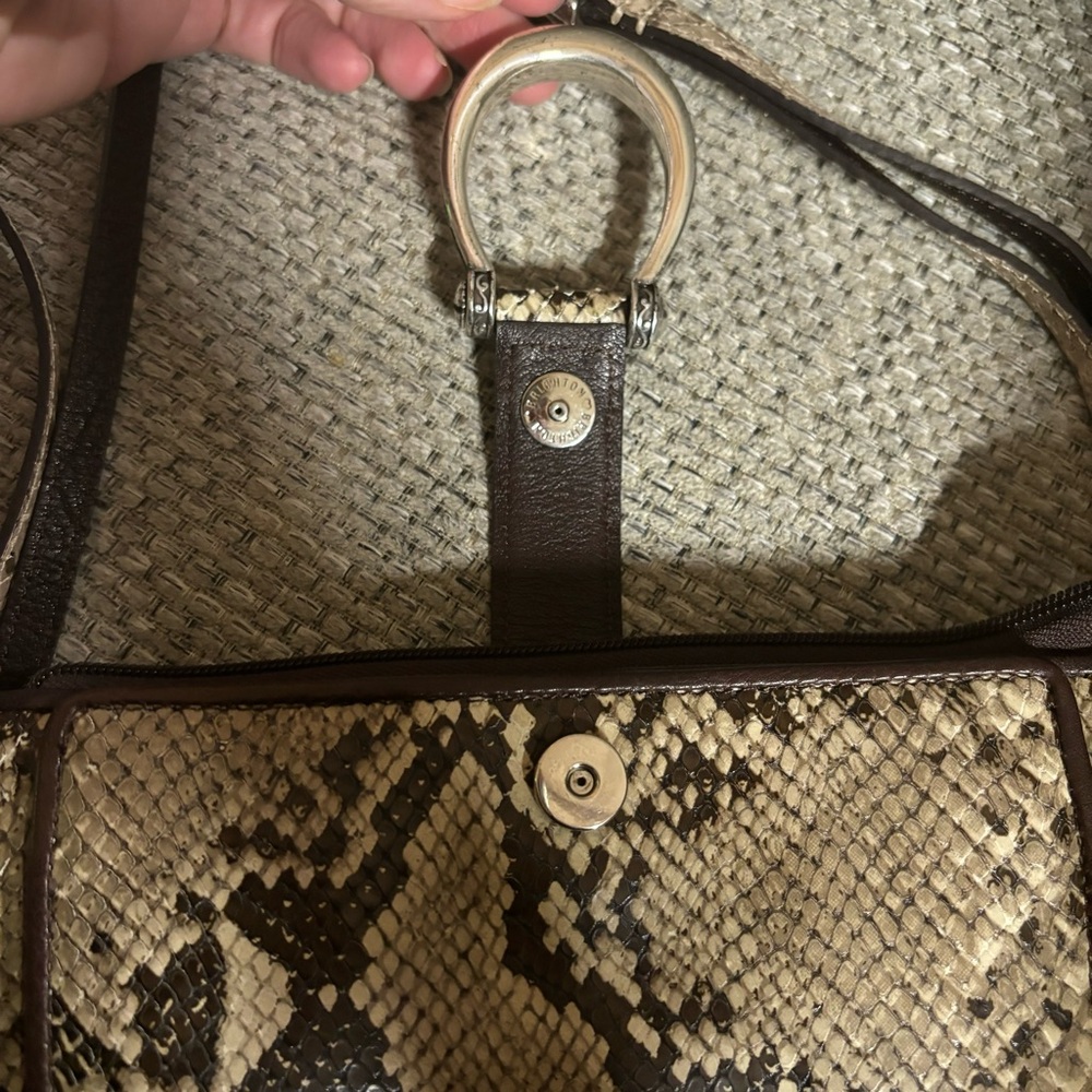 Brighton Python Spellcast Crossbody Purse Euc - image 5